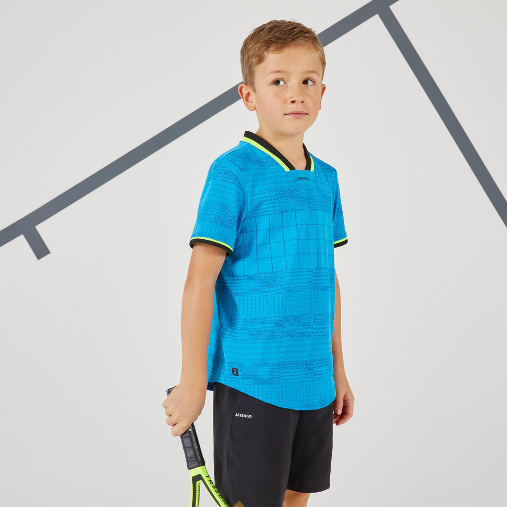 POLERA DE TENIS NIÑO TTS900 ROJO