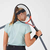 Women's Dry Crew Neck Soft Tennis T-Shirt Dry 500 - Verdigris