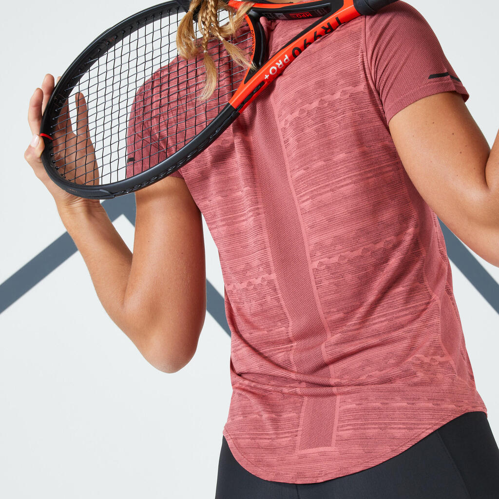 Damen Tennis T-Shirt - TTS Light orange