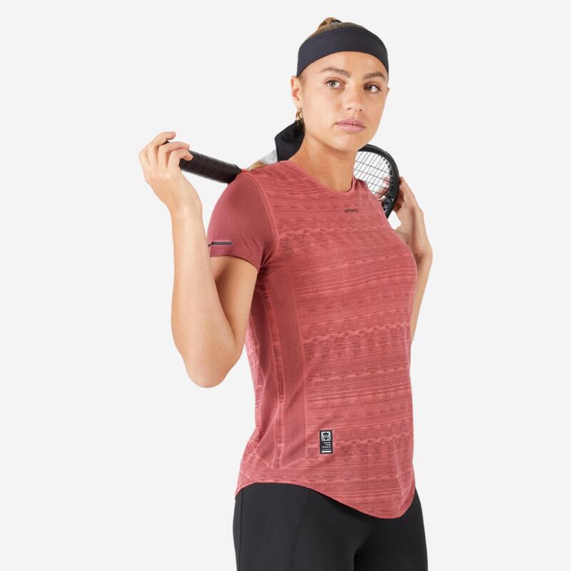 Tricou Tenis Ultra light 900 Roz Damă