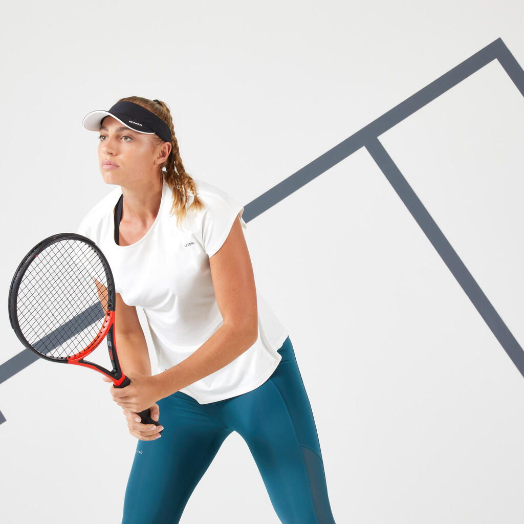Legging tennis court dry femme - Corsaire dry HIP BALL vert foncé