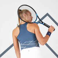 Women's Tennis Quick-Dry Tank Top Dry 500 - Grey