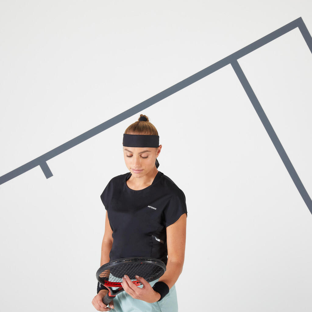 Žuta ženska majica za tenis DRY