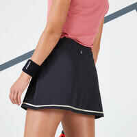 Jupe tennis dry soft femme - Dry 500 noir