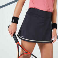 Jupe tennis dry soft femme - Dry 500 noir