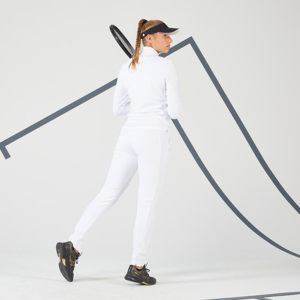 Moteriškos greitai džiūstančios švelnios teniso kelnės „Dry 900“, baltos