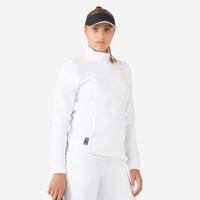 Bela ženska jakna za tenis DRY 900
