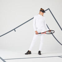Bela ženska jakna za tenis DRY 900