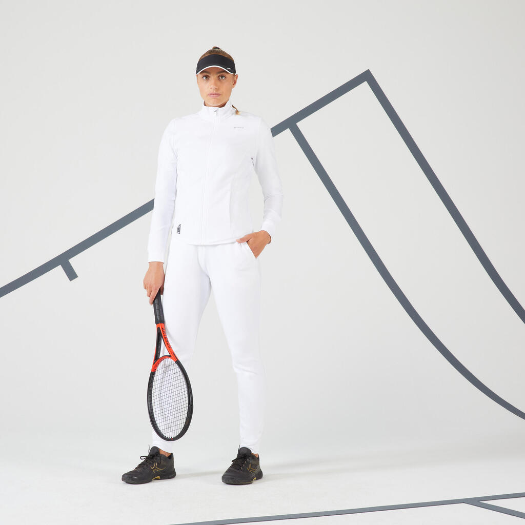 Moteriškos greitai džiūstančios švelnios teniso kelnės „Dry 900“, baltos