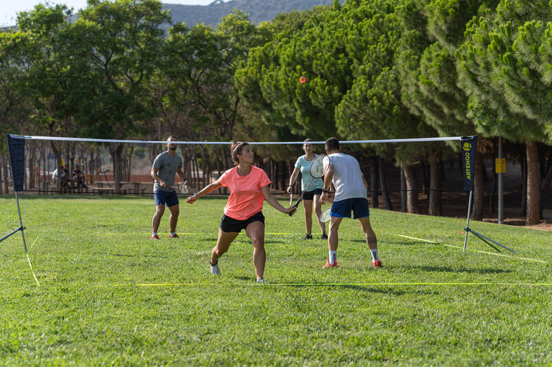 Filet De Badminton Avec Poteaux Dimension Officielle 6,10 m