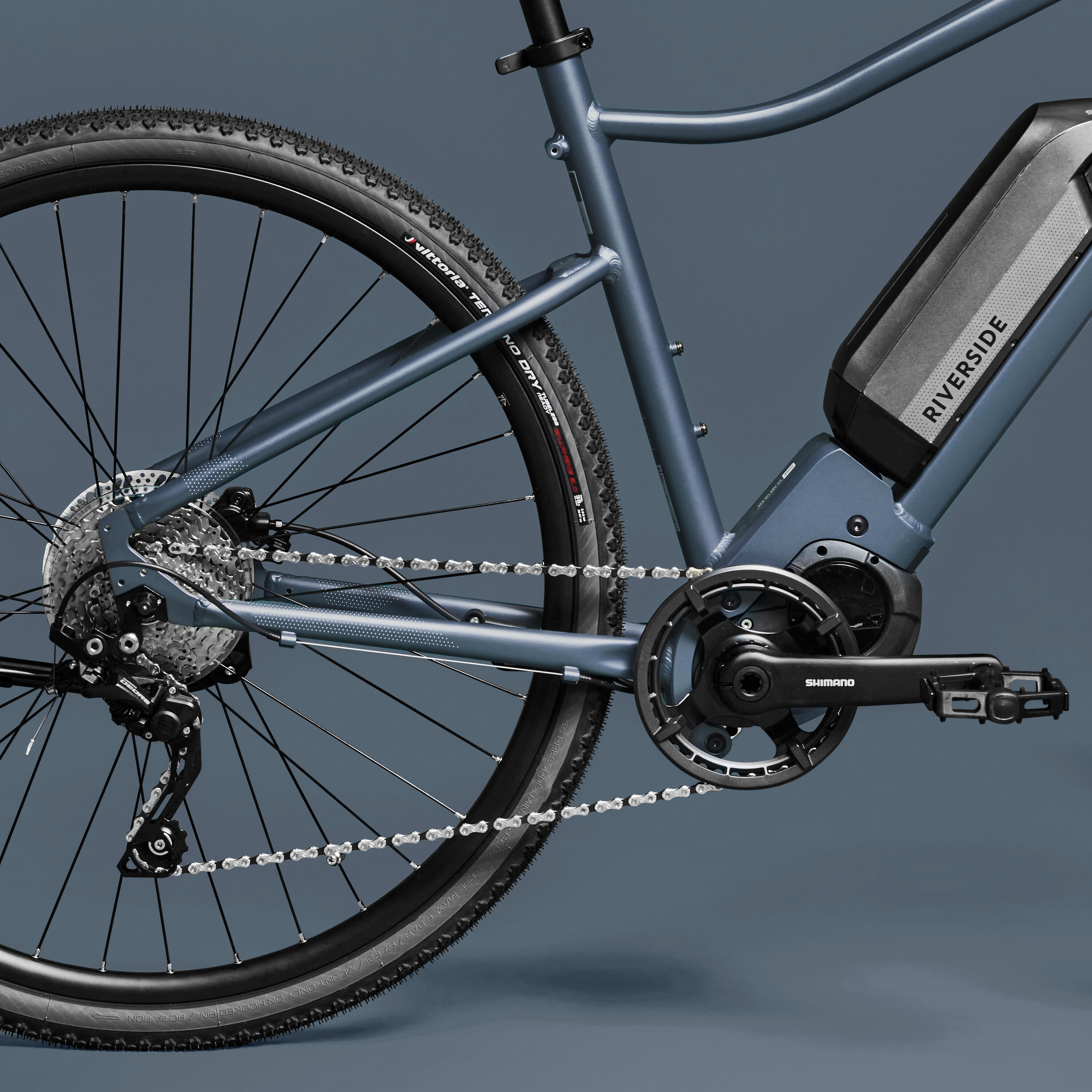 Shimano 60 Nm motor, long-distance electric hybrid bike, grey 6/23