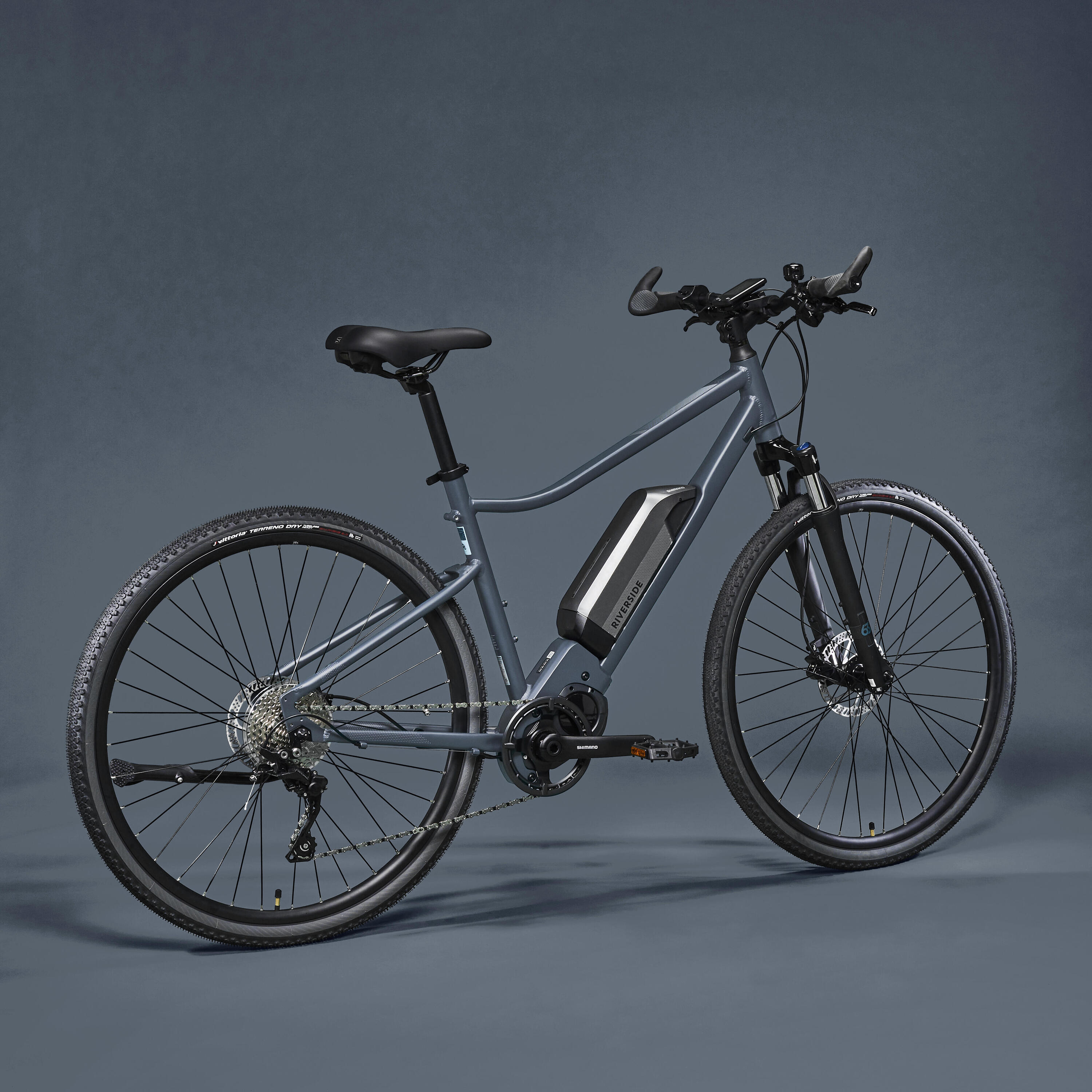Second Hand - Bici trekking a pedalata assistita RIVERSIDE 540 E azzurra 3/29