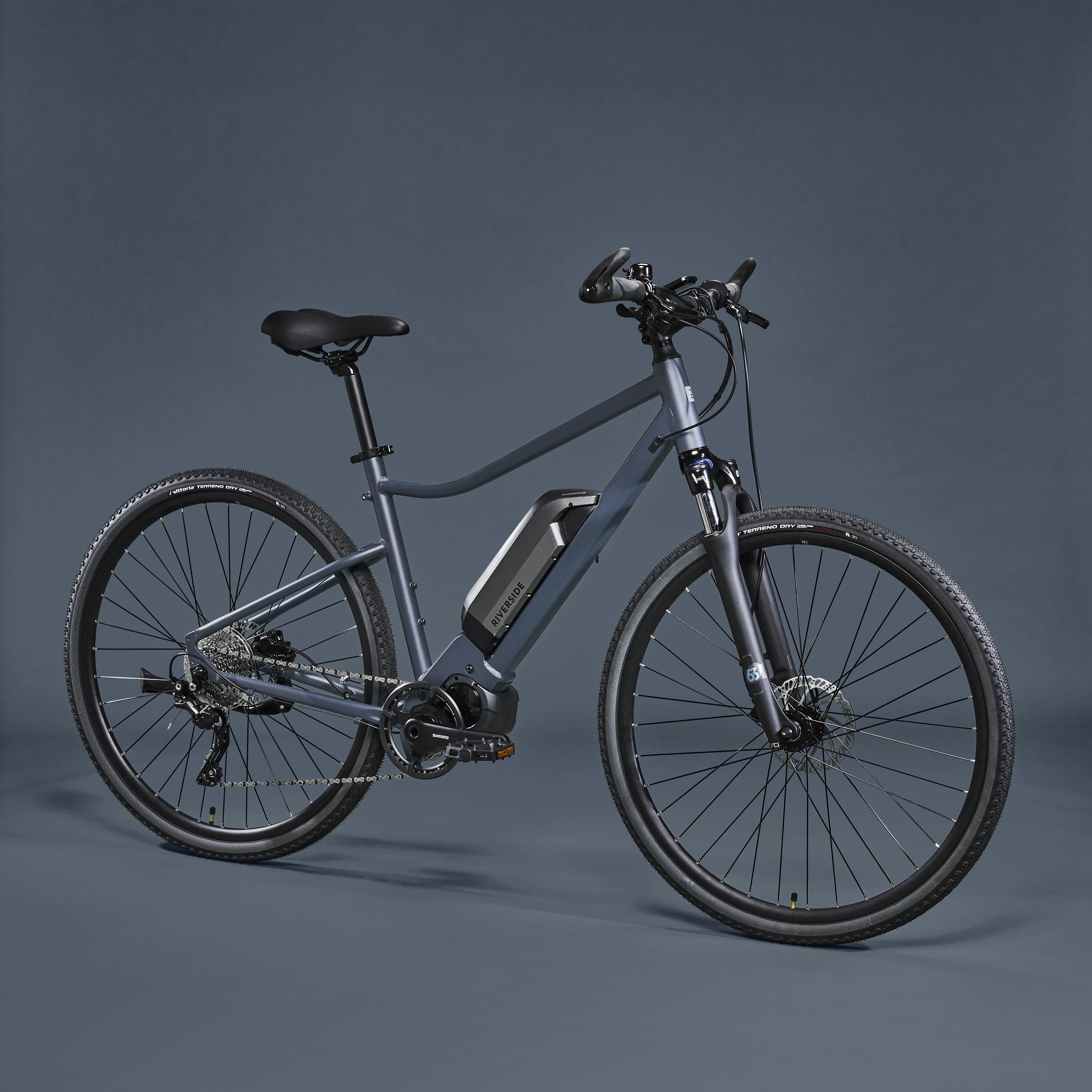 Shimano 60 Nm motor, long-distance electric hybrid bike, grey 4/23