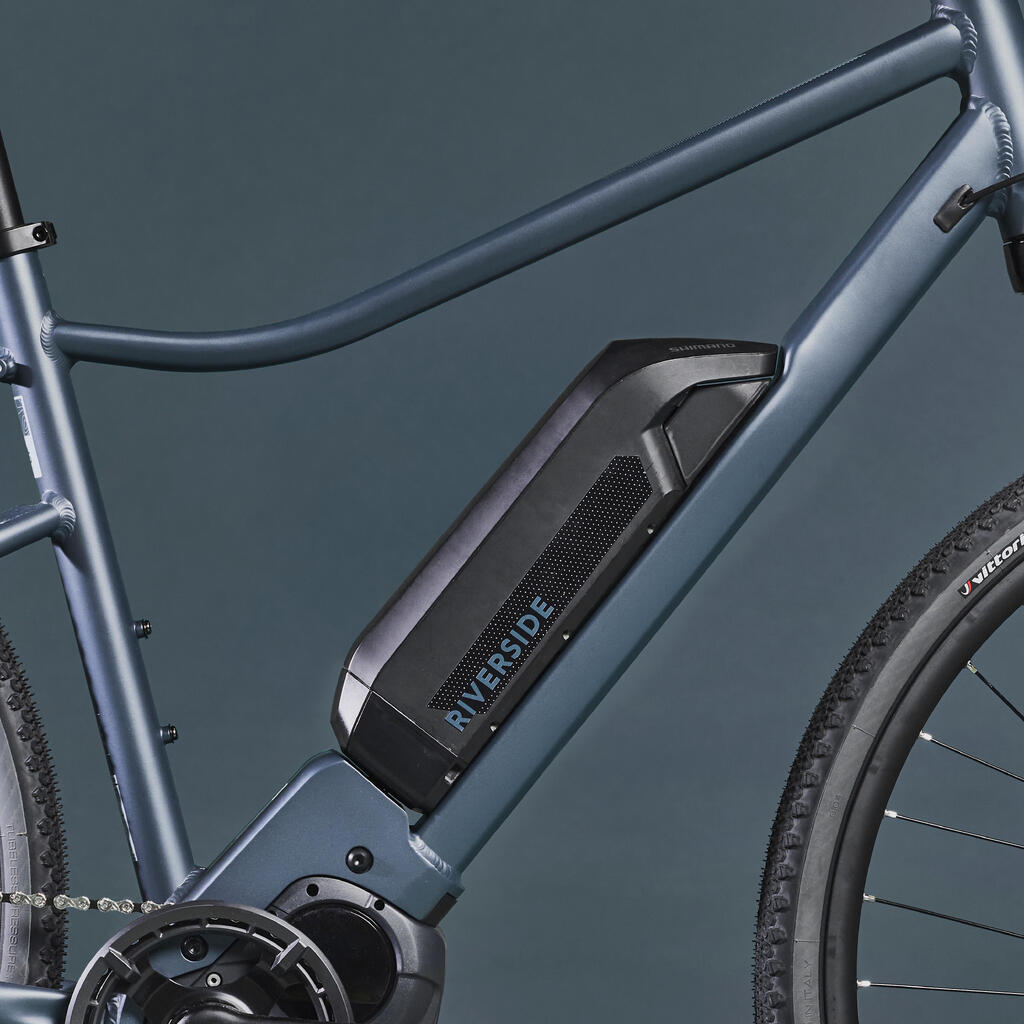 Shimano 60 Nm motor, long-distance electric hybrid bike, blue