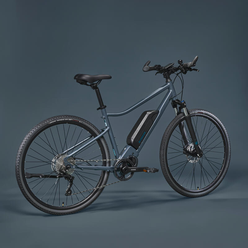 VÉLO TOUT CHEMIN ELECTRIQUE RIVERSIDE 540 E BLEU (BATTERIE NOIRE)