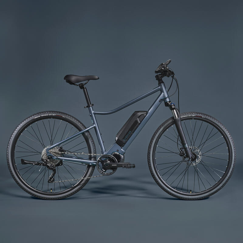 VÉLO TOUT CHEMIN ELECTRIQUE RIVERSIDE 540 E BLEU (BATTERIE NOIRE)