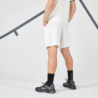 SHORT DE TENNIS HOMME - ARTENGO DRY+ BLANC CASSE