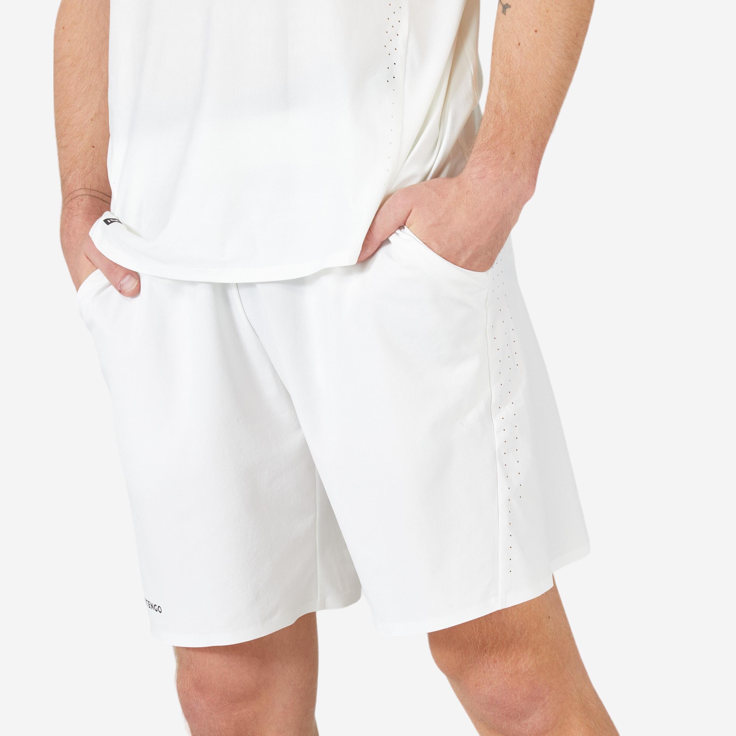 ARTENGO Pantalón corto de tenis hombre Artengo TSH 900 Light blanco