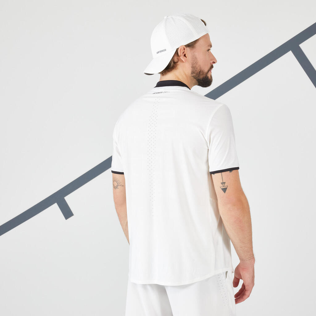 Men's Short-Sleeved Tennis T-Shirt TTS DRY+ - Off-White
