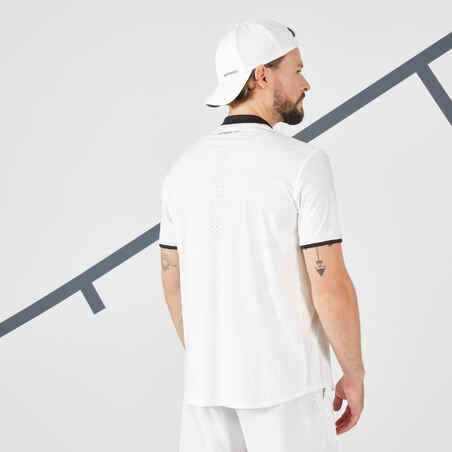 Men's Tennis Short-Sleeved T-Shirt Dry+ - Off-White