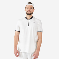 T-shirt tennis manches courtes Homme - ARTENGO DRY+ Blanc cassé