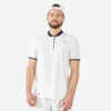 Pánske tenisové tričko Dry+ s krátkym rukávom biele