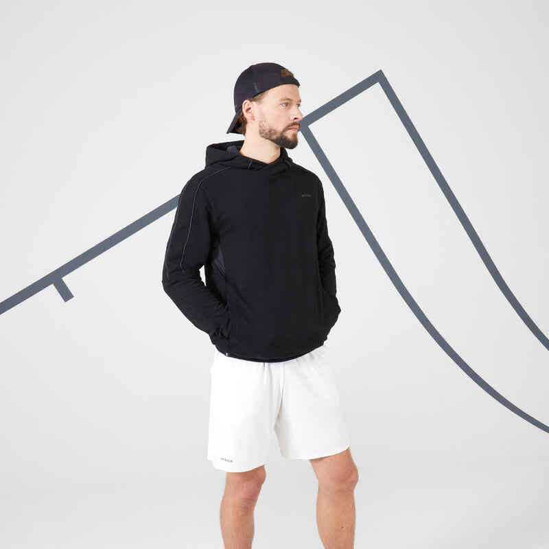 Men's Tennis Hoodie Soft - Black