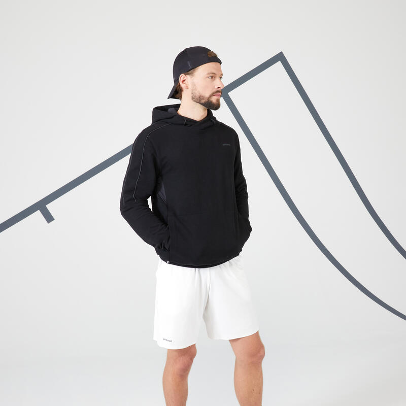 Sweat à capuche de Tennis Homme - Soft noir