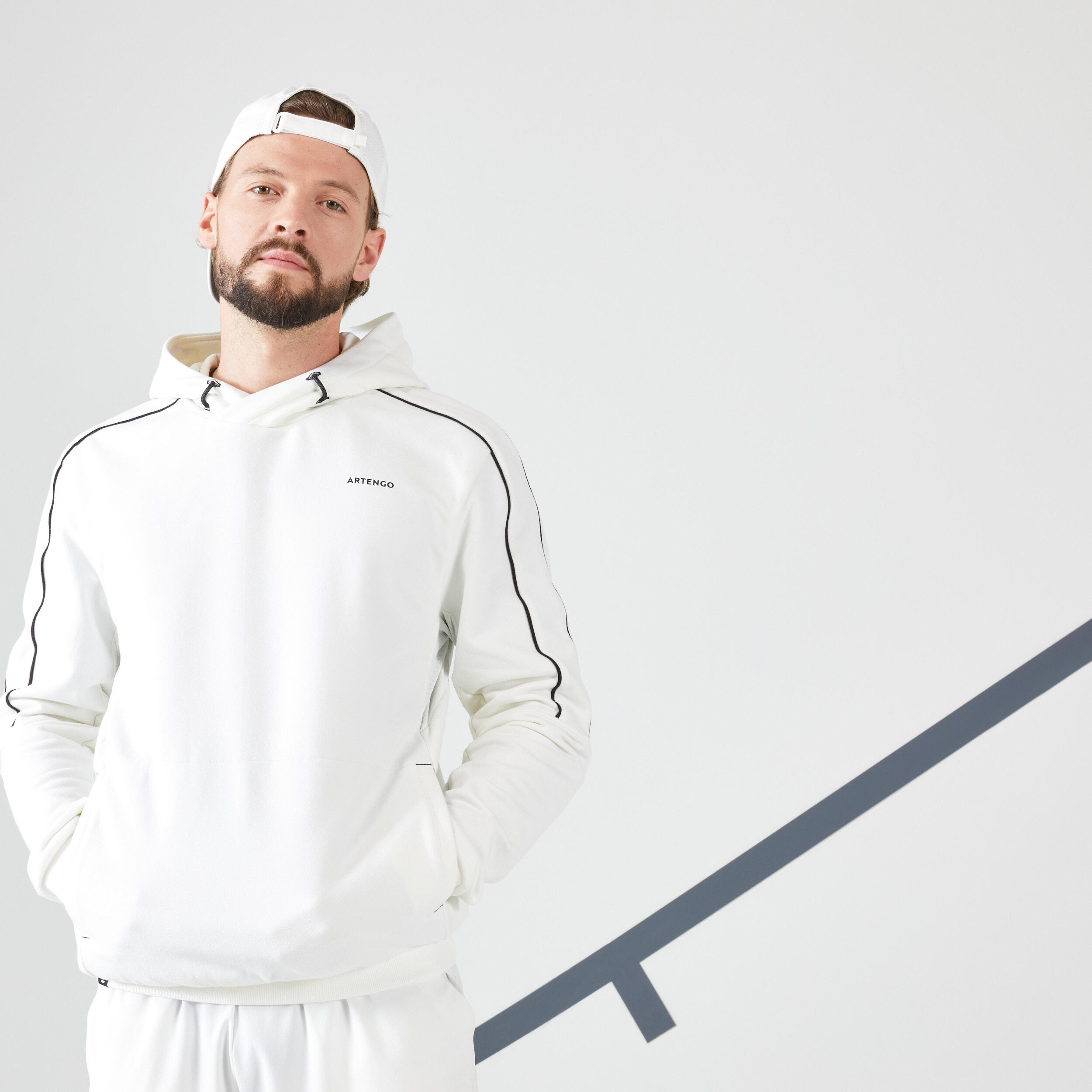 Men's Tennis Hoodie Soft - Off-White 8/11