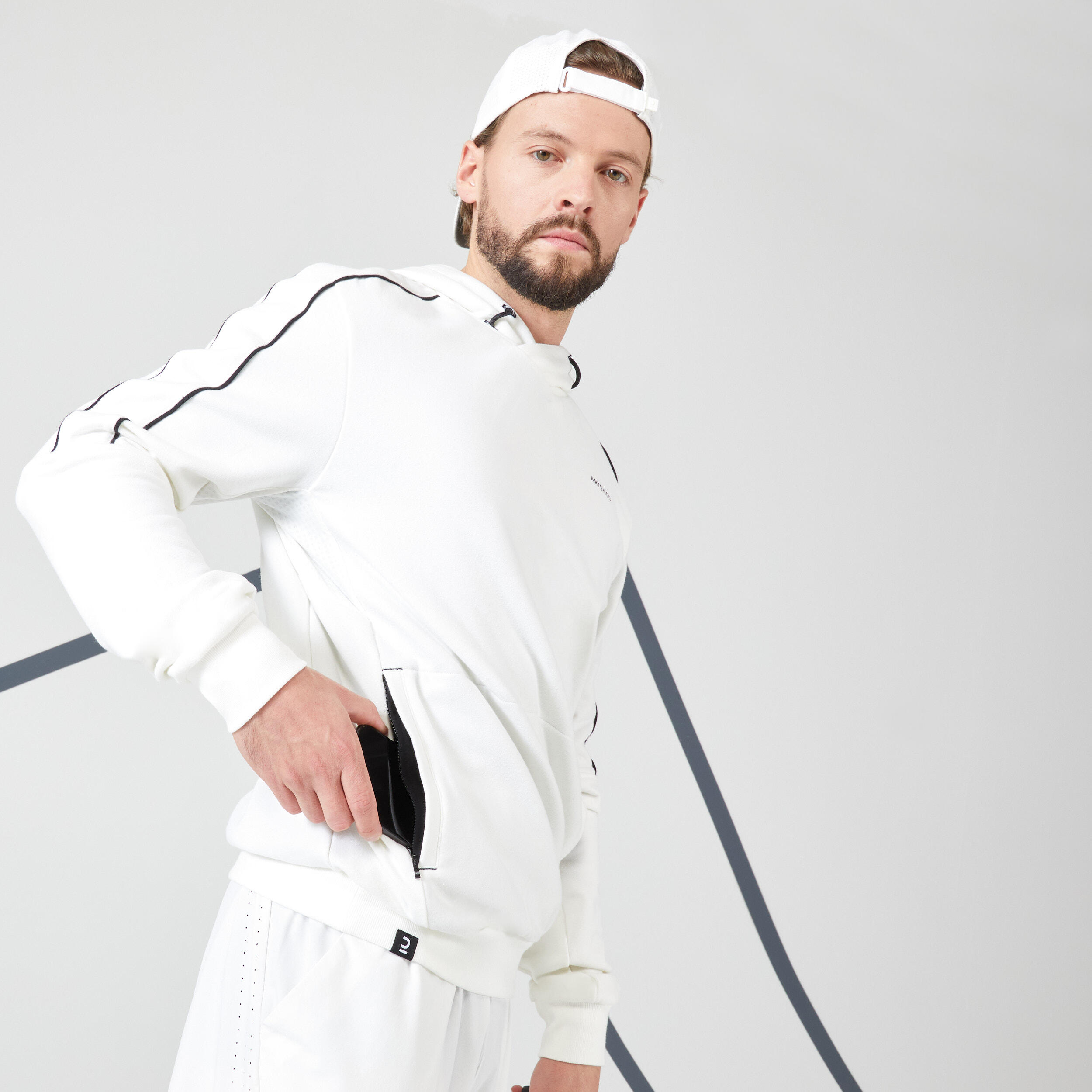 Men's Tennis Hoodie Soft - Off-White 5/11