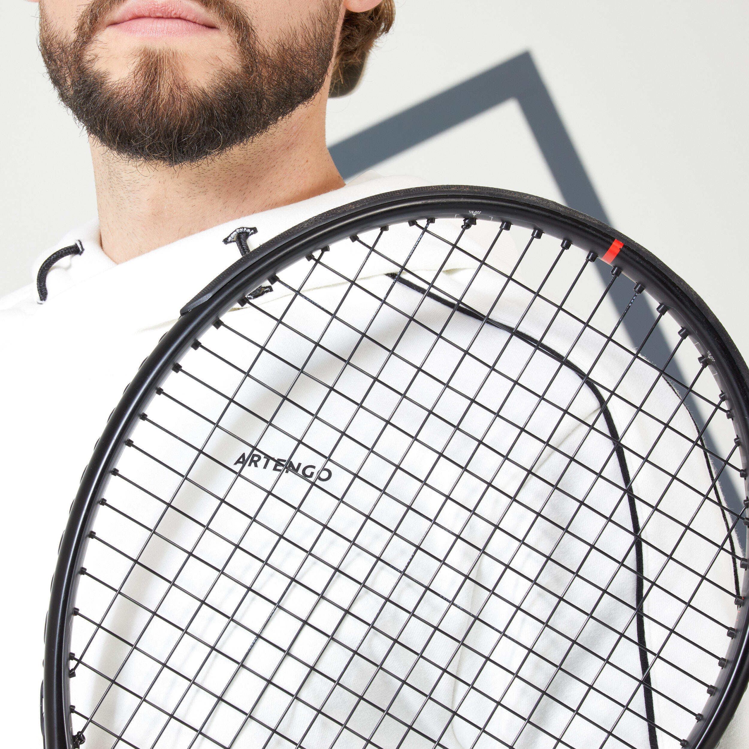 Men's Tennis Hoodie Soft - Off-White 7/11