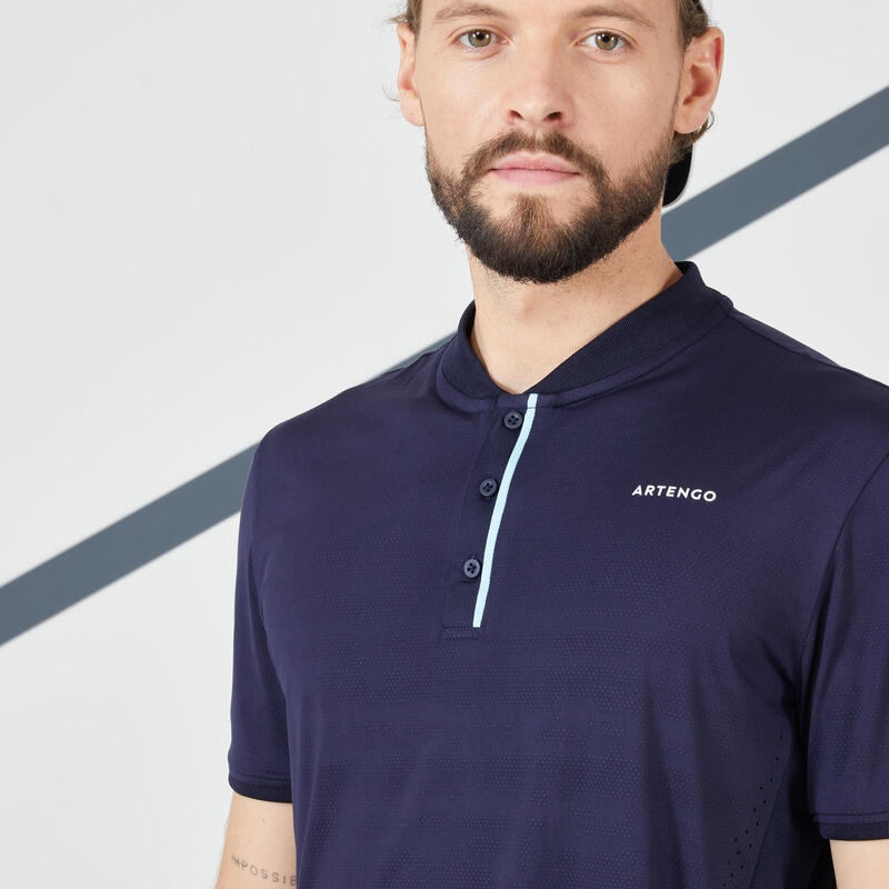 Pánské tenisové tričko s krátkými rukávy TTS Dry+ tmavě modré