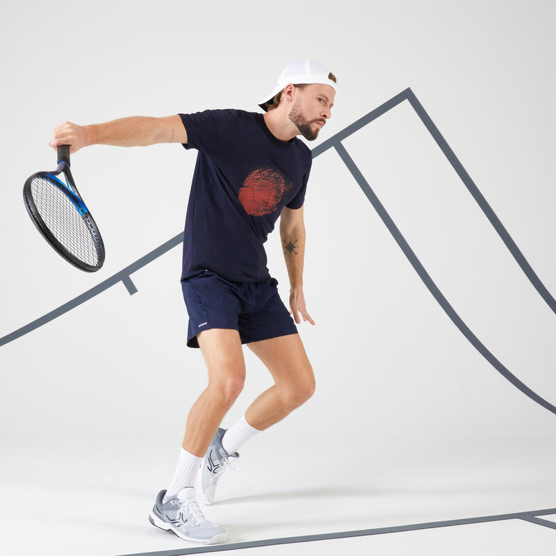 Tennis-Shirt Herren - Soft TTS marineblau
