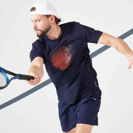 Vyriški teniso marškinėliai „Soft“, tamsiai mėlyni