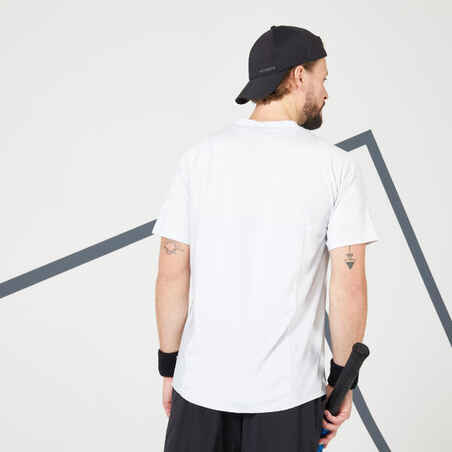 Men's Short-Sleeved Tennis T-Shirt TTS DRY - Light Grey