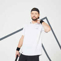 Men's Tennis Short-Sleeved T-Shirt Dry VN - Light Grey/Black