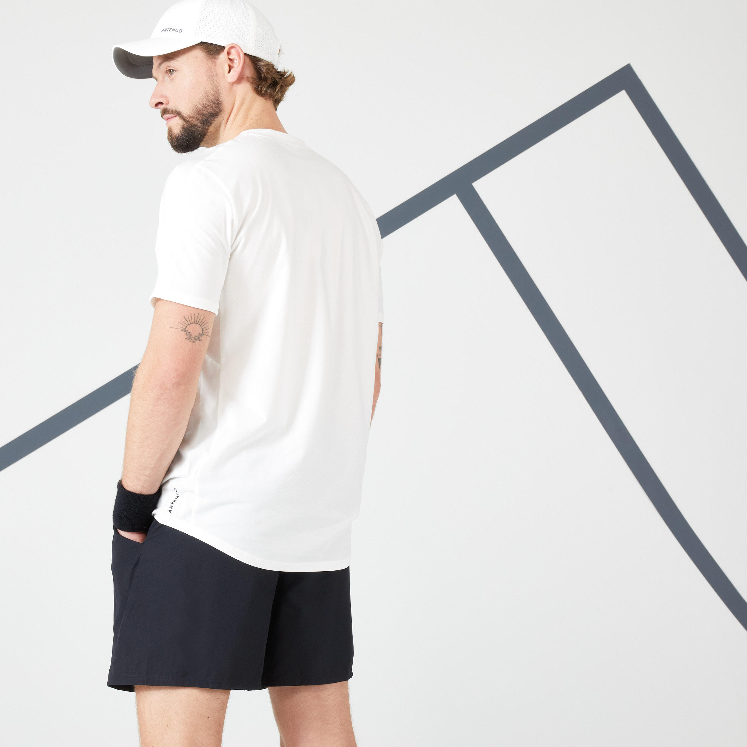 Men Tennis T-Shirt - TTS Soft Off White