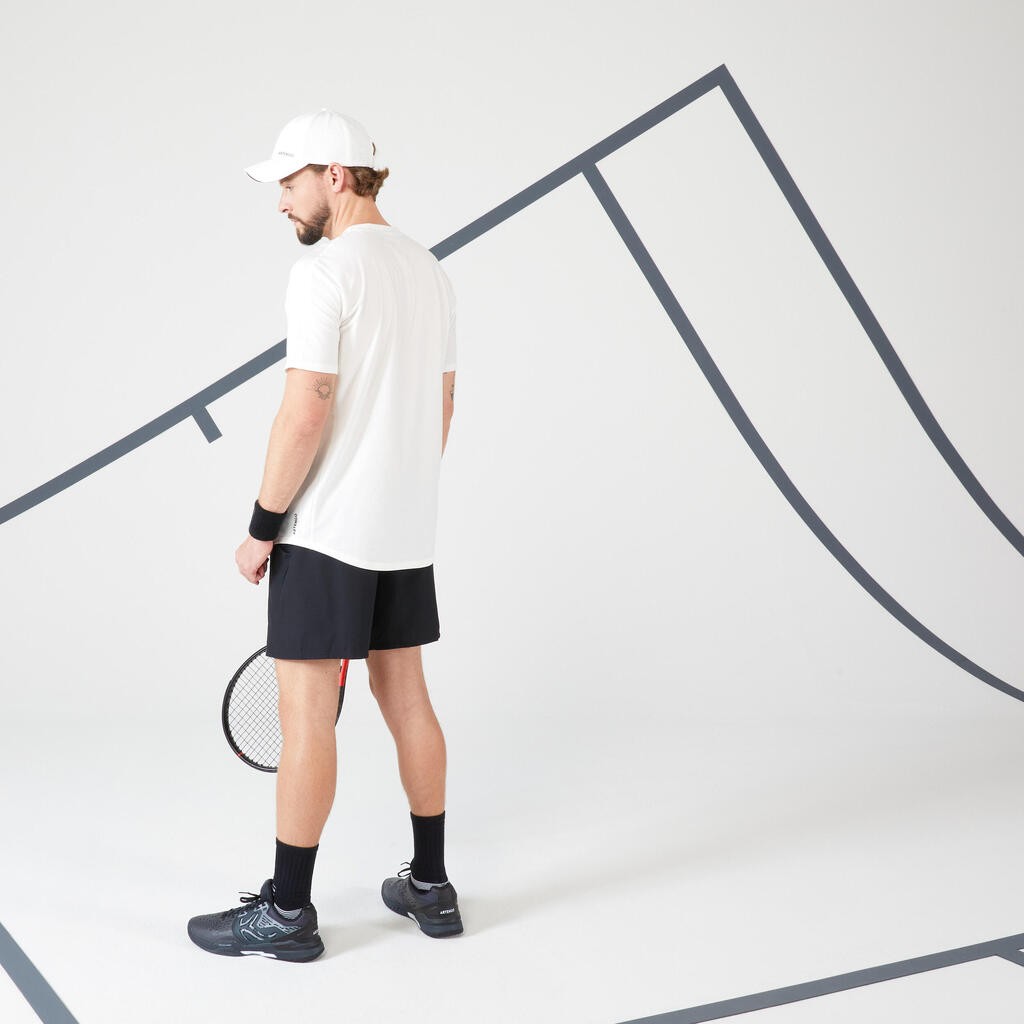 Majica kratkih rukava za tenis Soft muška kaki