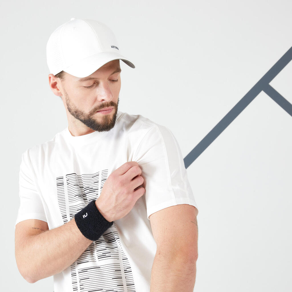 Playera de tenis blanco roto para hombre TTS Soft