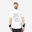 Camiseta de tenis manga corta hombre Artengo TTS Softt blanco estampado