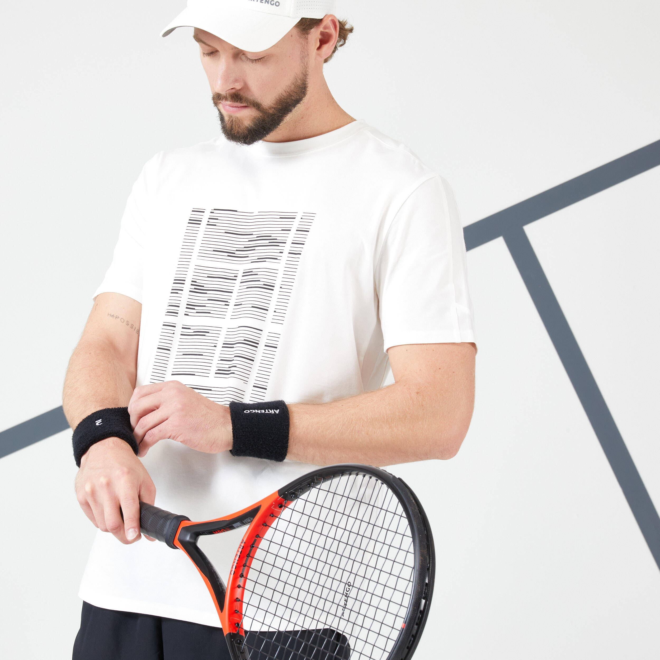 Men Tennis T-Shirt - TTS Soft Off White -  3