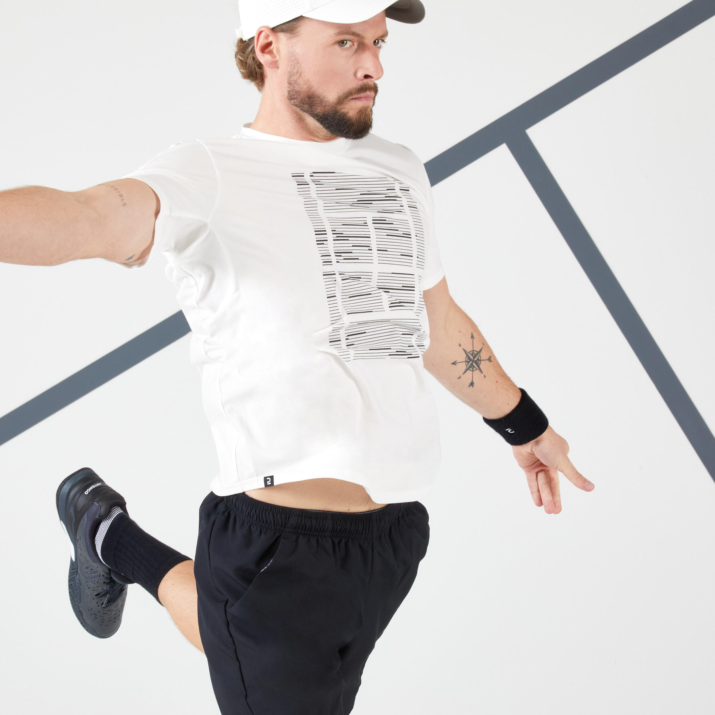 Men's Tennis T-Shirt TTS Soft - Off-White 3/9