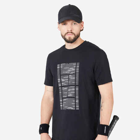 Tennis T-Shirt Herren Soft TTS schwarz