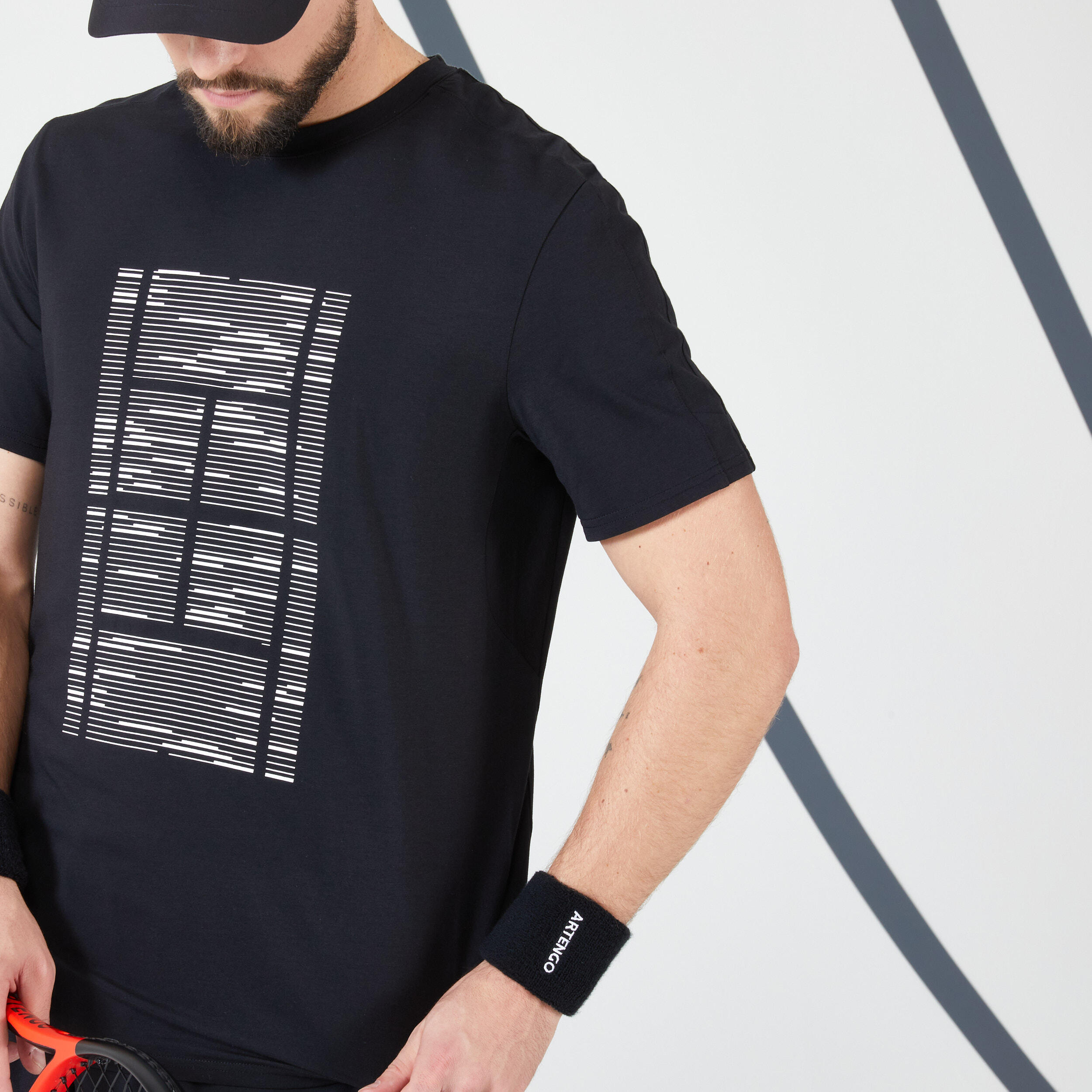 Nike Men's oz Court Dri-Fit Tennis T-Shirt, Black, Size Large