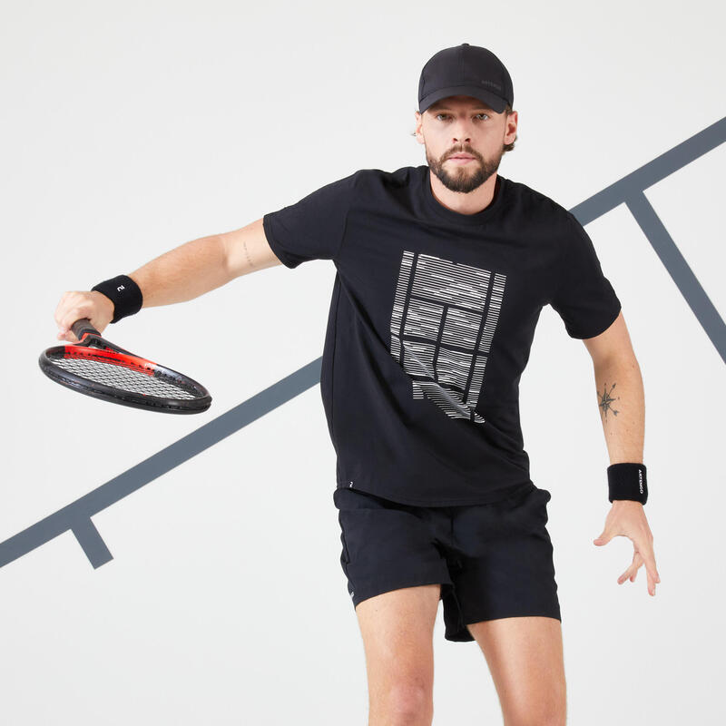 T-Shirt de Tennis homme - TTS Soft noir