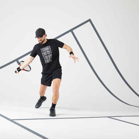 Men's Tennis T-Shirt Soft - Black