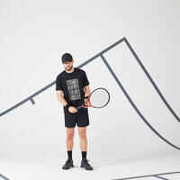 Men's Tennis T-Shirt Soft - Black