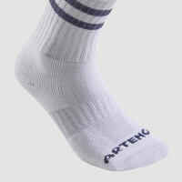 High Tennis Socks RS 500 Tri-Pack - Retro White