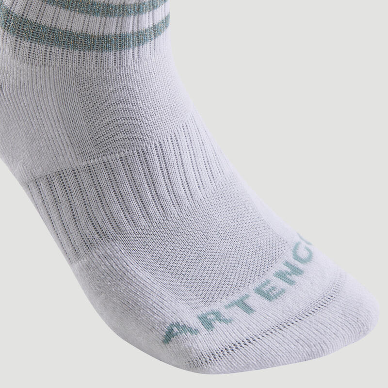 Tennissocken Mid 3er-Pack - RS 500 weiss/glänzend