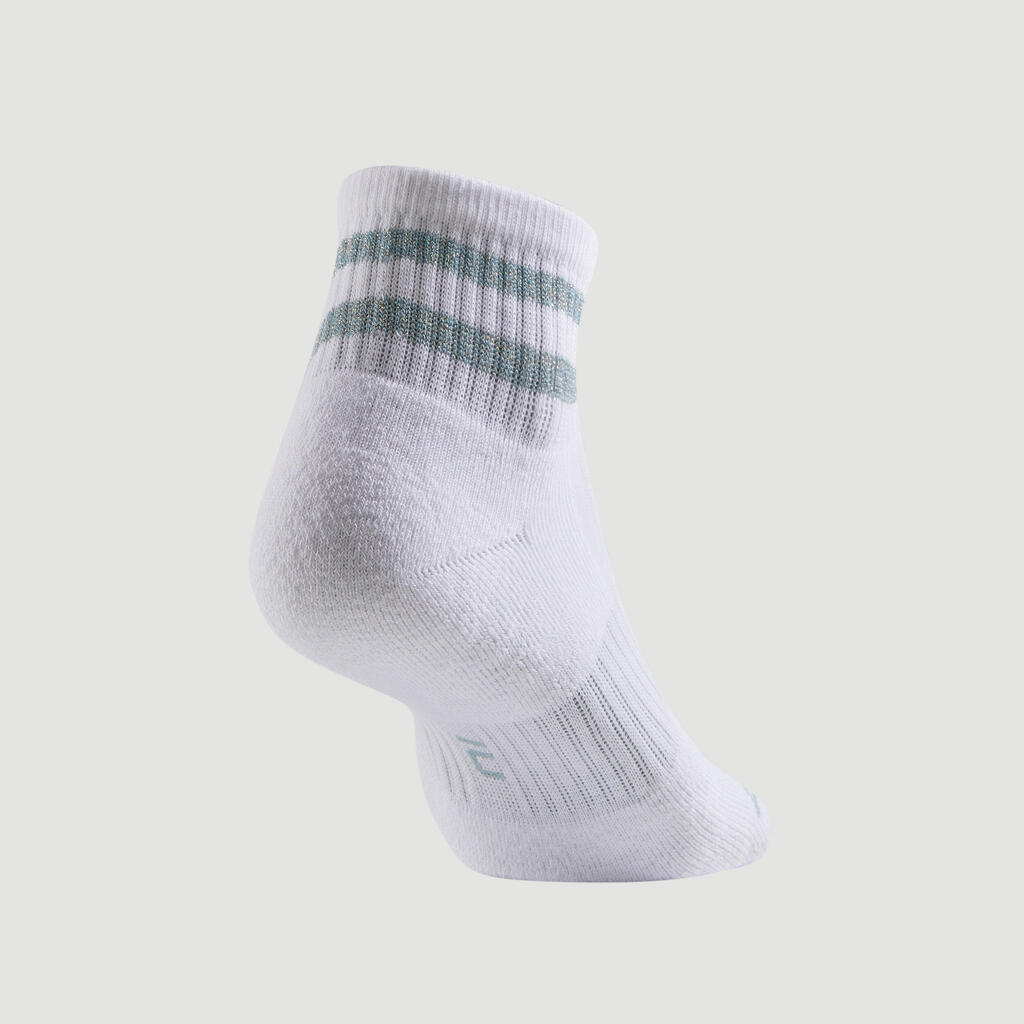 Tennissocken Mid 3er-Pack - RS 500 weiss/glänzend